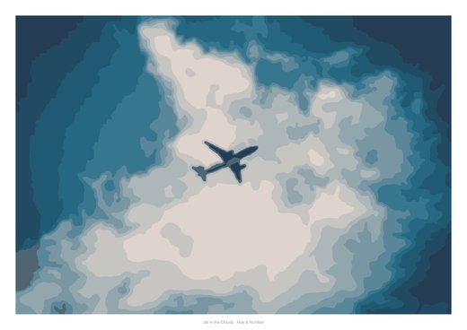 Jet in the Clouds, painted