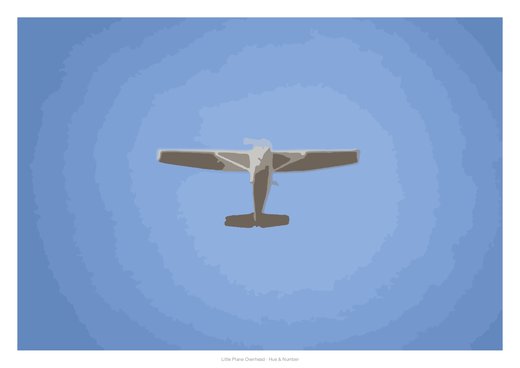 Little Plane Overhead, painted