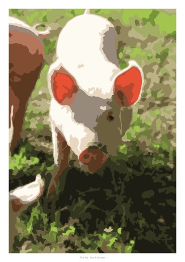 Pink Pig, painted