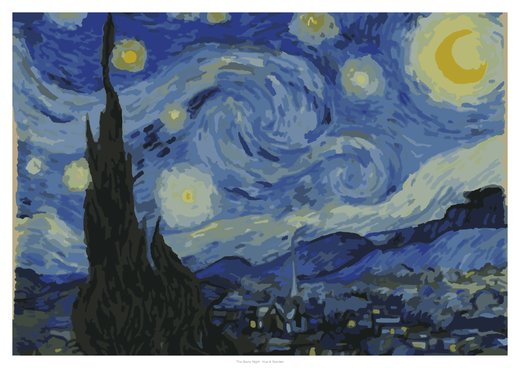 The Starry Night, painted