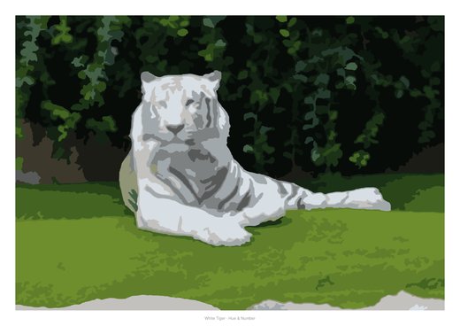 White Tiger, painted