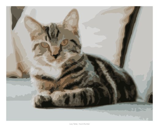 Lazy Tabby, painted