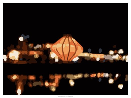 Lantern Night in Hội An, painted