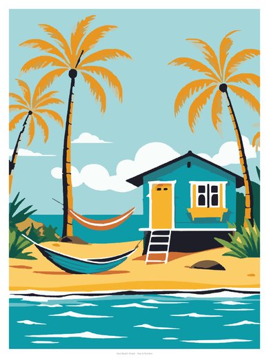 Goa Beach Shack, painted