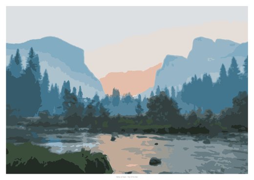 Valley at Dawn, painted