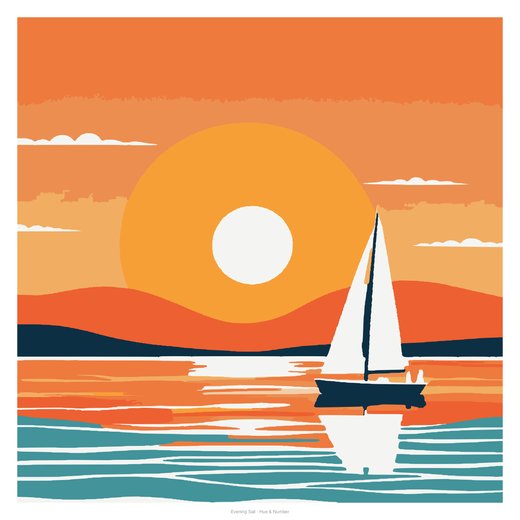 Evening Sail, painted