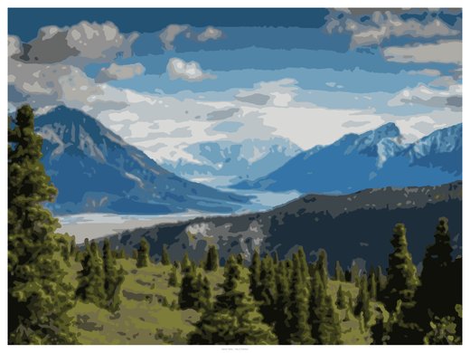 Alpine Valley, painted