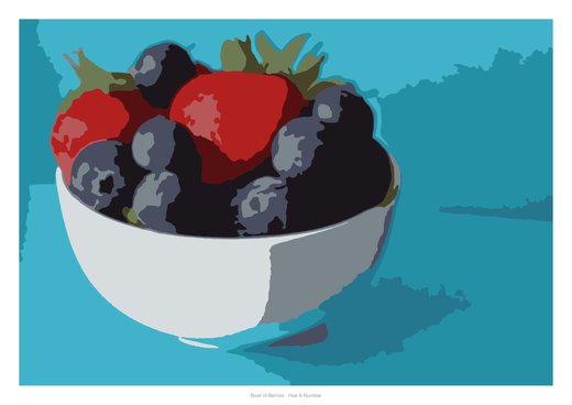 Bowl of Berries, painted
