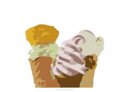 Ice-Cream Party, painted