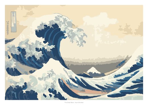 The Great Wave, painted