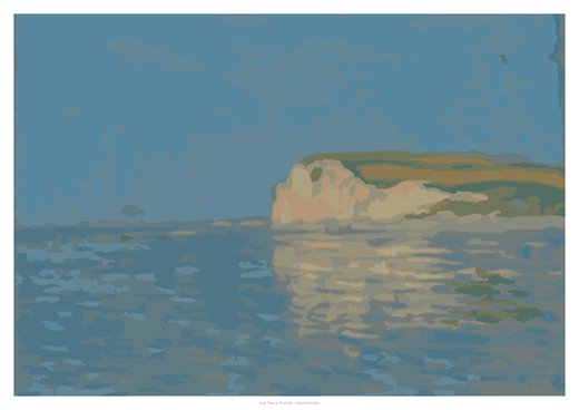 Low Tide at Pourville, painted