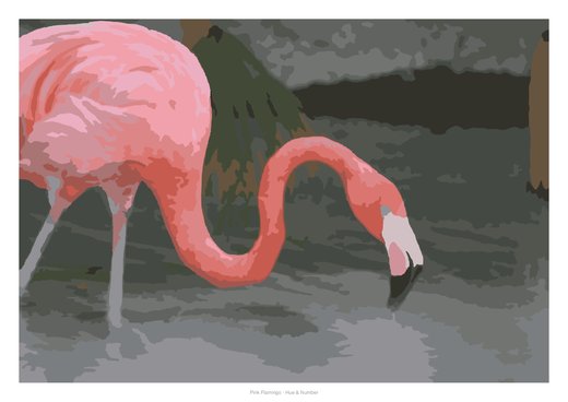 Pink Flamingo, painted