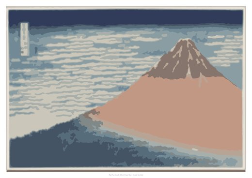 Red Fuji (South Wind, Clear Sky), painted
