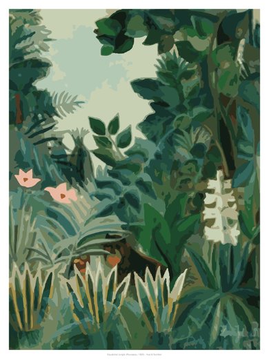 Equatorial Jungle (Rousseau, 1909), painted