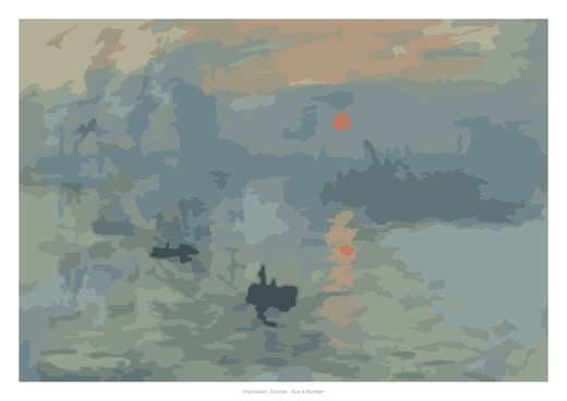 Impression, Sunrise, painted