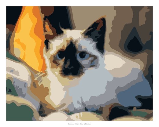 Siamese Kitten, painted