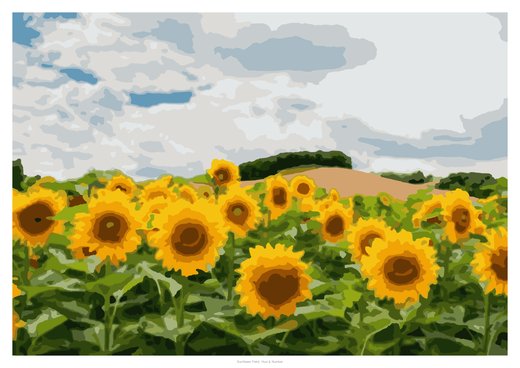 Sunflower Field, painted