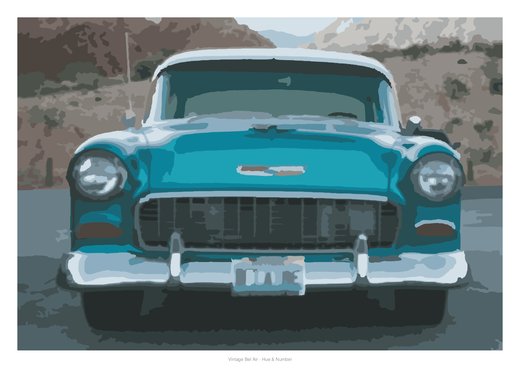 Vintage Bel Air, painted