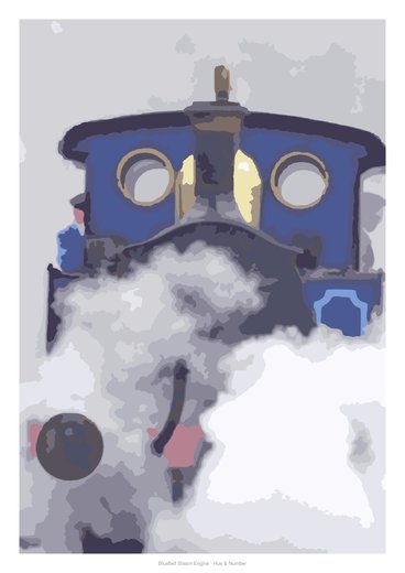 Bluebell Steam Engine, painted
