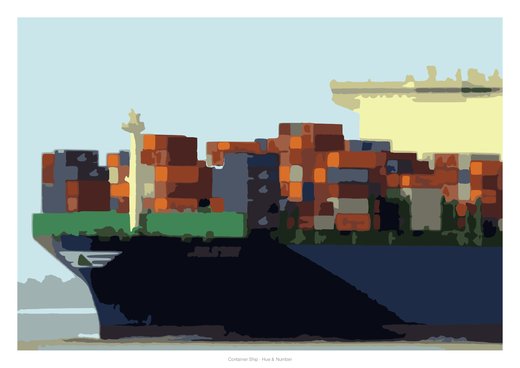 Container Ship, painted